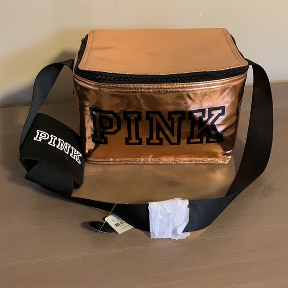 🆕 PINK Victoria’s Secret Copper Toned Cooler Bag - Picture 2 of 5